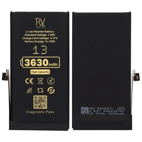 Rvelon Akku iPhone 13:lle – 3630 mAh:n suurikapasiteettinen