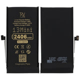 Rvelon Akku iPhone 13 Minille – 2406 mAh:n alkuperäinen kapasiteetti