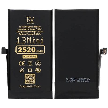 Rvelon Akku iPhone 13 Minille – 2520 mAh:n suurikapasiteettinen