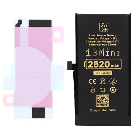 Rvelon Akku iPhone 13 Minille – 2520 mAh:n suurikapasiteettinen