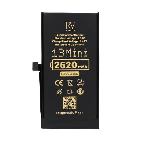 Rvelon Akku iPhone 13 Minille – 2520 mAh:n suurikapasiteettinen