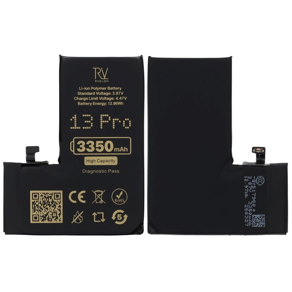 Rvelon Akku iPhone 13 Prolle – 3350 mAh:n suurikapasiteettinen