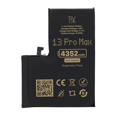 Rvelon Akku iPhone 13 Pro Maxille – 4352 mAh:n alkuperäinen kapasiteetti