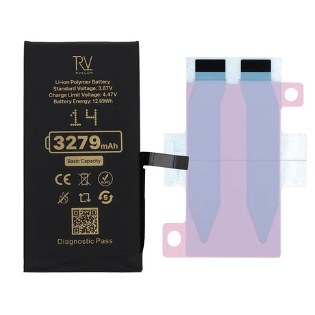 Rvelon Akku iPhone 14:lle – 3279 mAh:n alkuperäinen kapasiteetti