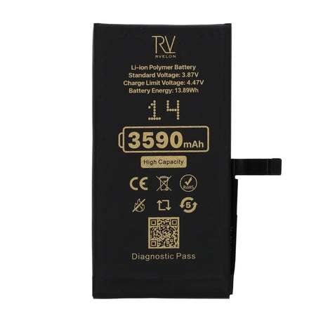 Rvelon Akku iPhone 14:lle – 3590 mAh:n suurikapasiteettinen