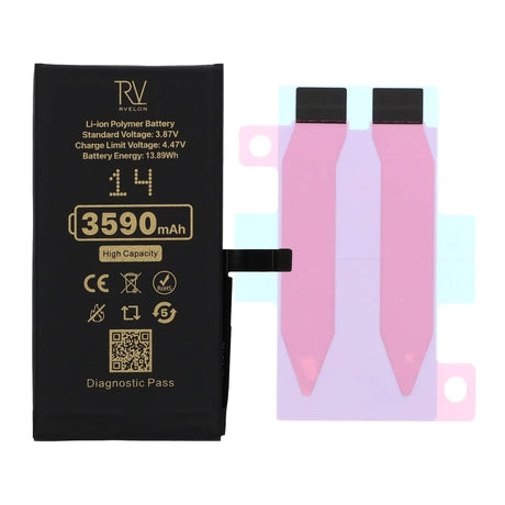 Rvelon Akku iPhone 14:lle – 3590 mAh:n suurikapasiteettinen