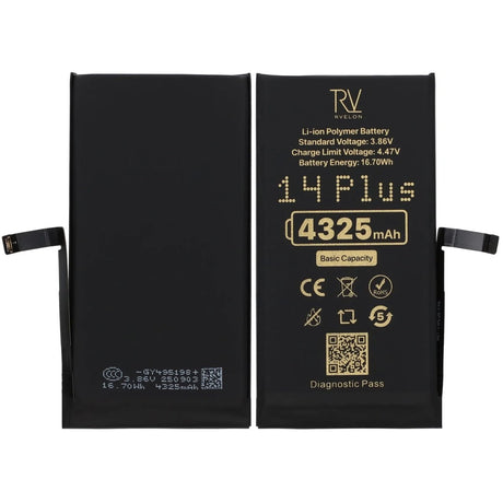 Rvelon Akku iPhone 14 Plusille – 4325 mAh:n alkuperäinen kapasiteetti