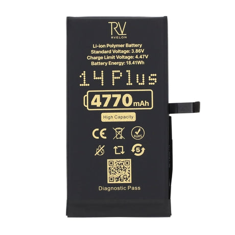 Rvelon Akku iPhone 14 Plusille – 4770 mAh:n suurikapasiteettinen