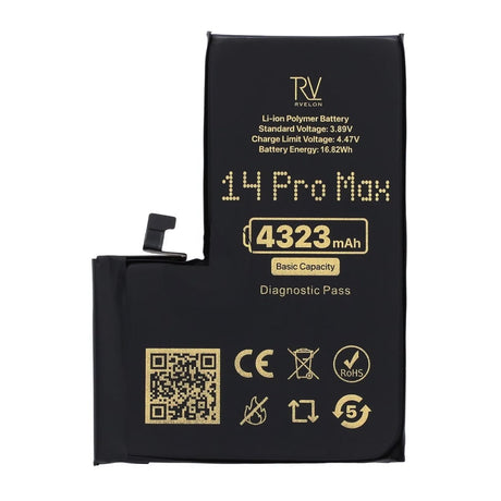 Rvelon Akku iPhone 14 Pro Max - 4323 mAh Alkuperäinen kapasiteetti