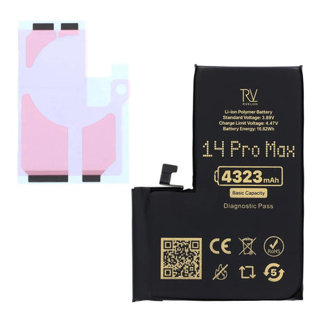 Rvelon Akku iPhone 14 Pro Max - 4323 mAh Alkuperäinen kapasiteetti