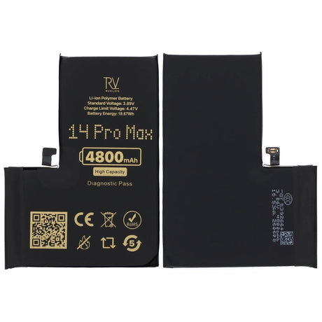 Rvelon Akku iPhone 14 Pro Max - 4800 mAh Suuri kapasiteetti
