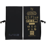 Rvelon Akku iPhone 15 Plus - 4383 mAh Alkuperäinen kapasiteetti