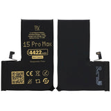Rvelon Akku iPhone 15 Pro Max - 4422 mAh Alkuperäinen kapasiteetti