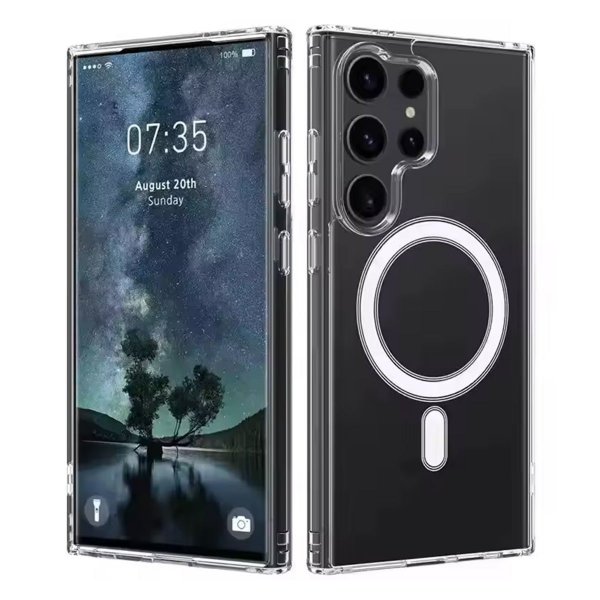 Rvelon Samsung Galaxy S25 Ultra Kuori TPU MagSafe Läpinäkyvä