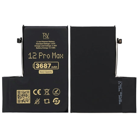Rvelon Premium-akku iPhone 12 Pro Max -puhelimelle – 3687mAh