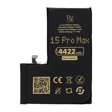 Rvelon Premium Akku iPhone 15 Pro Max - 4422mAh