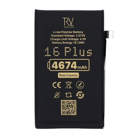 Rvelon Premium Akku iPhone 16 Plus - 4674mAh