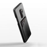 Mujjo Samsung Galaxy S9 Plus Full Leather Wallet Case, musta