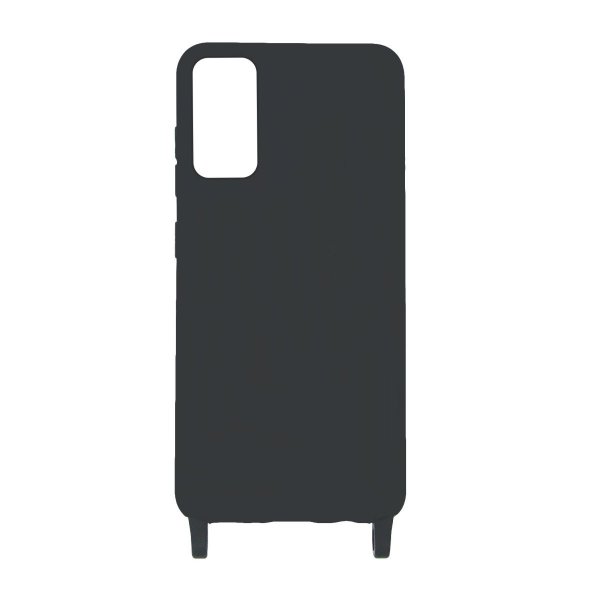 Samsung Galaxy S20 Suojakuori Silikonia Kaulanauhalla Musta