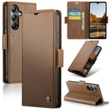 CaseMe Samsung Galaxy A05s -suojakotelo 023 Series, ruskea
