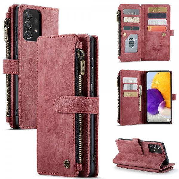 CaseMe Samsung Galaxy A13 4G C30-sarjan suojakotelo, punainen