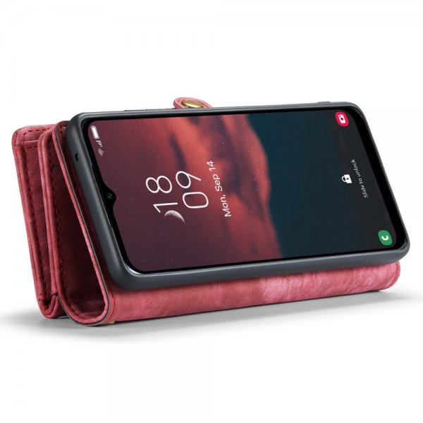 CaseMe Samsung Galaxy A14 -kotelo 008-sarjan irrotettava kuori, punainen