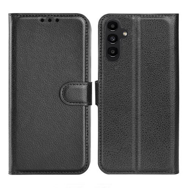 Samsung Galaxy A14 -kotelo jalustalla, musta
