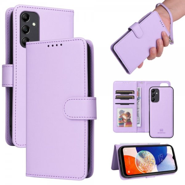 Betopnice Samsung Galaxy A14 -kotelo irrotettavalla kuorella 005 Lila