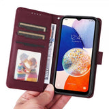 Betopnice Samsung Galaxy A14 -kotelo irrotettavalla kuorella 005 Punainen