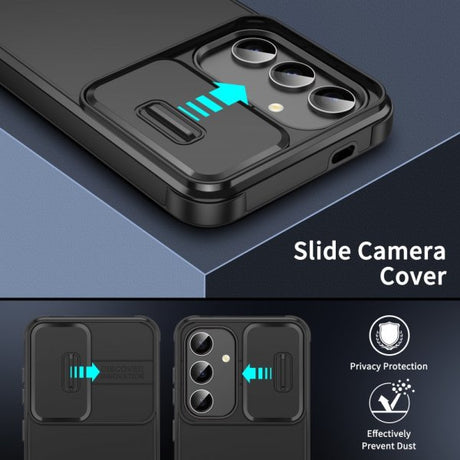 Samsung Galaxy A14 Kuori Camera Slide Musta