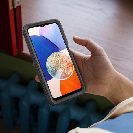 Redpepper Samsung Galaxy A14 Vedenkestävä IP68 Suojakuori Musta