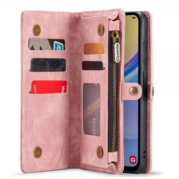 CaseMe Samsung Galaxy A15 Kotelo 008 Series Irrotettava Kuori Ruusukulta