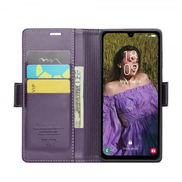 CaseMe Samsung Galaxy A15 Kotelo 023 Series Violetti