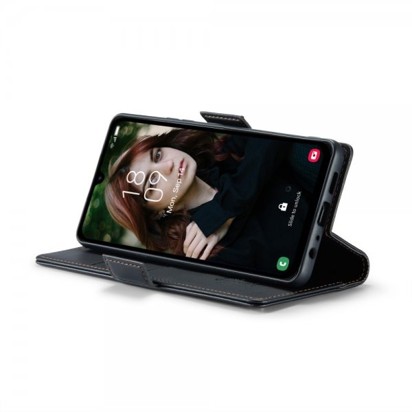 CaseMe Samsung Galaxy A15 -kotelo, 023 Series, musta