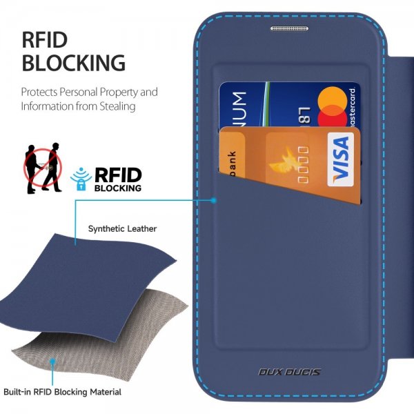 Dux Ducis Samsung Galaxy A15 Kotelo Skin X Pro Series Sininen