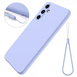 Samsung Galaxy A15 Kuori hihnalla Silikoni Violetti