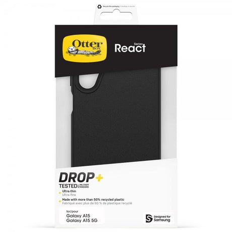 Otterbox Samsung Galaxy A15 React-suojakuori musta