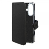 Celly Samsung Galaxy A16 Kotelo Wally Wallet Case Musta