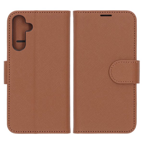 Samsung Galaxy A16 -suojakotelo jalustalla, ruskea