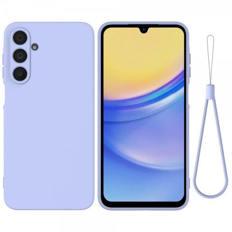 Samsung Galaxy A16 -suojakuori hihnalla, silikoni, violetti