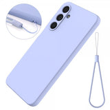 Samsung Galaxy A16 -suojakuori hihnalla, silikoni, violetti