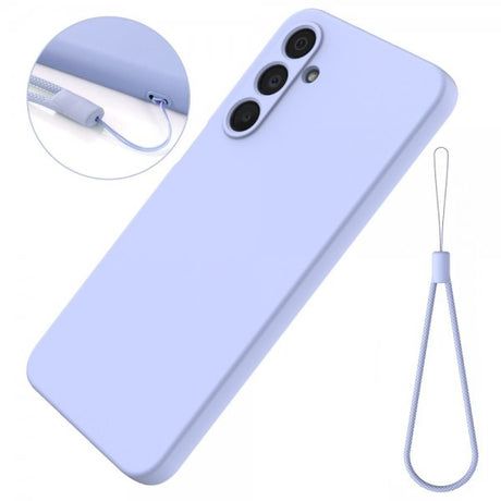 Samsung Galaxy A16 -suojakuori hihnalla, silikoni, violetti