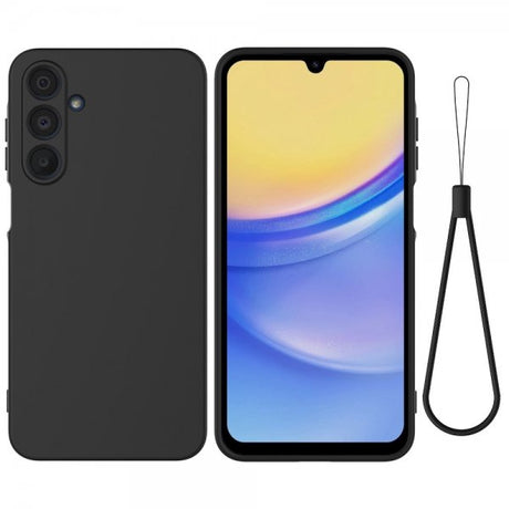 Samsung Galaxy A16 Kuoret Strap Silikoni Musta