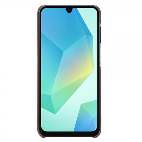 Samsung Galaxy A16 -kuori kahdella korttipaikalla, tummanruskea