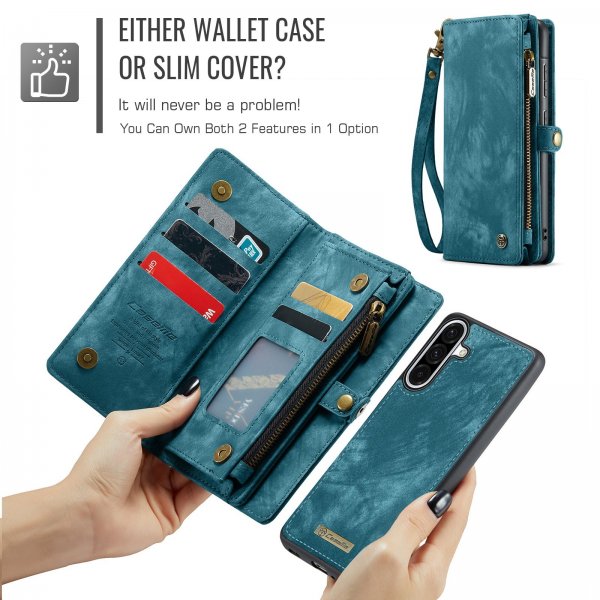 CaseMe Samsung Galaxy A17 -kotelo 008 Series irrotettava kuori, sininen