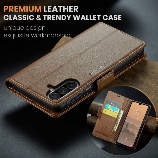 CaseMe Samsung Galaxy A17 suojakotelo 023-sarja Ruskea