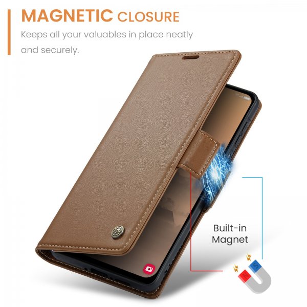 CaseMe Samsung Galaxy A17 suojakotelo 023-sarja Ruskea