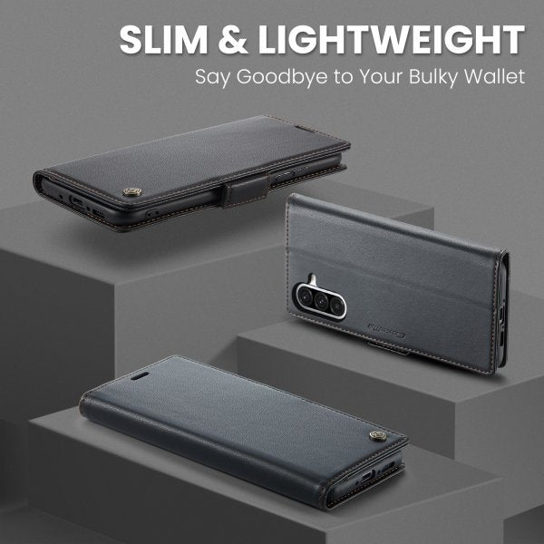 CaseMe Samsung Galaxy A17 -suojakuori, 023 Series, musta