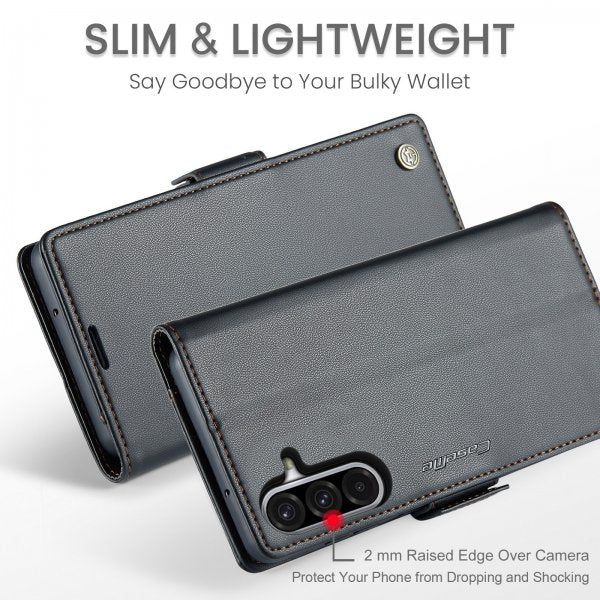 CaseMe Samsung Galaxy A17 -suojakuori, 023 Series, musta