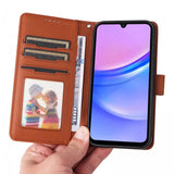 Betopnice Samsung Galaxy A17 Kotelo irrotettavalla kuorella 005 Ruskea